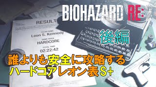 【バイオRE2】レオン表 S＋ ハードコア「後編」誰よりも安全に攻略解説【resident evil 2】エイダパート→下水道→NEST→END