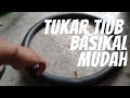 tukar tiub basikal mudah