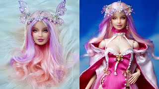 💗SPINEL💗 Gorgeous DIY Barbie Doll Dresses ~ Barbie Collector Gemstone Doll Makeover