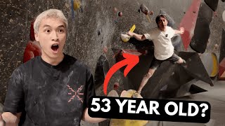 53 YEAR OLD destroys me in DYNAMIC climbing?