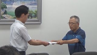 鹿児島市吉野町の県道沿いで崖崩れ 原因解明や対策などを求め住民団体が県に要望書を提出