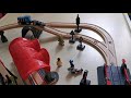 hape busy city train rail set demo