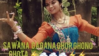 Sawana gagana ghor ghono ghota || Rabindrik dance from|| Srabani Sen ||full dance cover by Purbash||