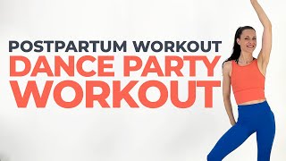 Postpartum Dance Party Workout | 20 Minute Low Impact Cardio Dance Workout!