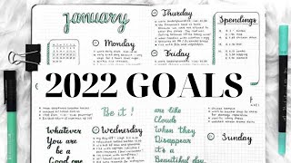 How to Set Goals for 2022 and ACHIEVE them | Plan with me for the new year // 2022 PLANNING