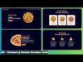 Build a Complete Responsive Food & Restaurant Website using HTML CSS JavaScript | Contact & Footer