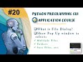 What is File Dialog in Python? | Pop Up Window to select any files #Part20