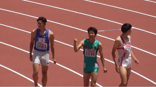 予選  U20男子110mJH  日本選手権陸上2023