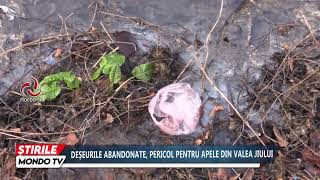 DEȘEURILE ABANDONATE, PERICOL PENTRU APELE DIN VALEA JIULUI