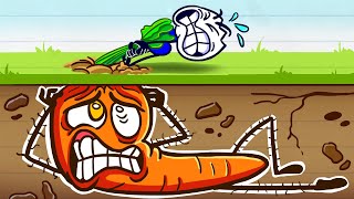 Max Picks Extraordinary Large Carrots | Funny Cartoon Animation | Animated Short Films
