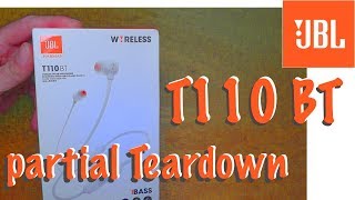 JBL T110 BT - TEARDOWN (partial)