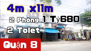 Mr Thảo Quận 8 ✅[0795.187.112] ✅ 4m x11m✅1 lầu 2pn 2 tolet✅quận 8✅ có sân để xe