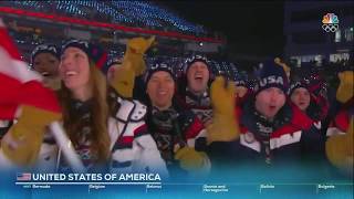 The PyeongChang 2018 Olympic Games: Team USA marching