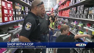 LMPD's Shop with a Cop event helps 50 JCPS students start school year off right