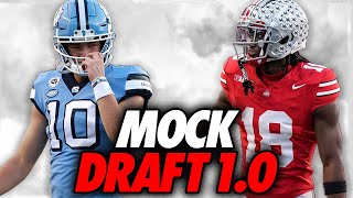 Way Too Early NFL Mock Draft!! | Caleb Williams to Chicago?! | NFL Mock Draft 1.0