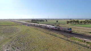 SCT 3AM9 Mixed Freight Train Exits Gheringhap (17/10/2023) - PoathTV Railways