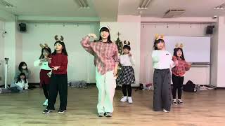 ♪​【キッズK-POP】火曜 17:15~18:15 Haruka先生クラスレッスンの様子｜2024年12月24日(火)