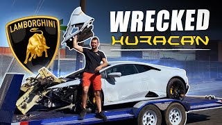 Rebuilding WRECKED Lamborghini Huracan EVO!! - UNEXPECTED DAMAGE!!
