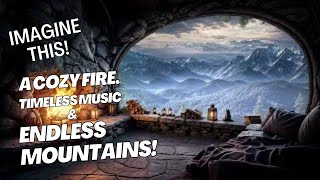 Cozy Mountain Cabin Ambience | Relaxing Classical Music \u0026 Fireplace Sounds for Sleep \u0026 Study