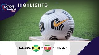 Concacaf Nations League 2022 Highlights | Jamaica vs Suriname