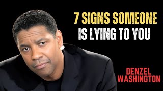 7 UNMISTAKABLE SIGNS SOMEONE IS LYING TO YOU: DENZEL WASHINGTON MOTIVATION SPEECH: 2025 SPEECH: