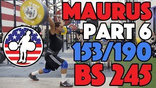 Harrison Maurus Part 6/11 Pre 2017 WWC Training 153/190 + 245x2 BS [4k60]