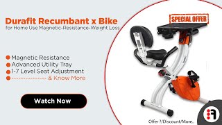 Durafit Recumbent x Bike | Review, exercise bike/cycle for Home Use @ Best Price in India