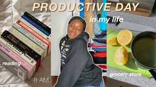 8AM PRODUCTIVE DAY IN MY LIFE | cleaning, grocery shore, story time \u0026 more