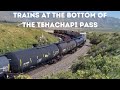 Trains at the Bottom of Tehachapi Pass