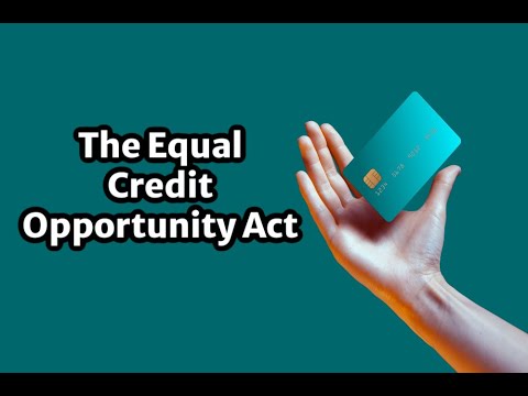 Finance: The Equal Credit Opportunity Act - YouTube