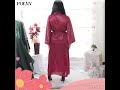 FOLVA baju tidur kimono panjang satin 1523MKIM_XL maroon big size