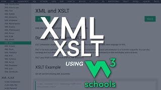 W3Schools XML XSLT tutorial | XSLT XML Tutorial for Beginners | W3Schools XML XSLT