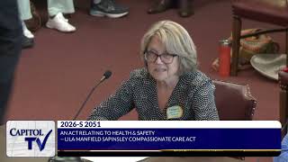 Senate Hearing: Lila Manfield Sapinsley Compassionate Care Act RI