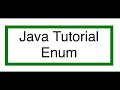 Java Enumeration Tutorial