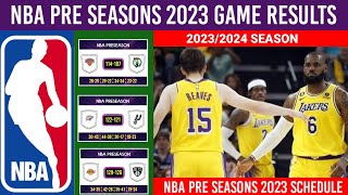 NBA Preseason 2023 Game Results Today as of October 09,2023 🇺🇸 Time ¦Lakers vs Nets NBAPreseason2023