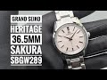 Grand Seiko Heritage Manual Winding 36.5mm Sakura 44GS 55th Anniversary Limited 1200 Pcs SBGW289