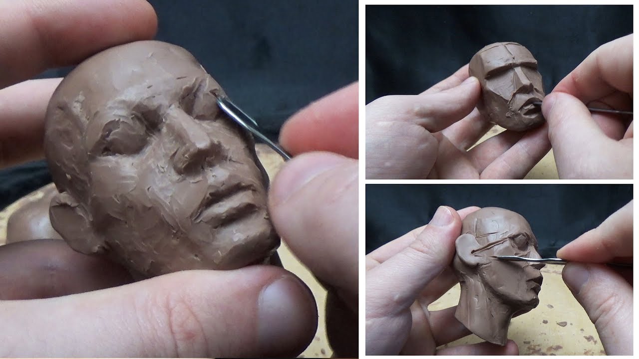 Sculpting Timelapse - HEAD MODELING (tutorial) - YouTube