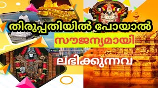 തിരുപ്പതിയിൽ പോയാൽ ഇവയെല്ലാം നമുക്ക് സൗജന്യമായി ലഭിക്കും.