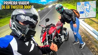 PRIMEIRA VIAGEM DE CB TWISTER 300f +de 100 km!