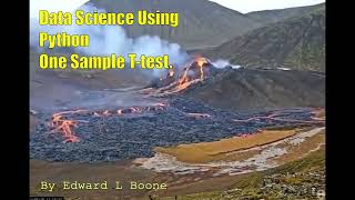 Data Science Using Python... One Sample T-test.