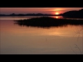 sunset over lake saimaa pihlajavesi u0026 relaxing ambient music