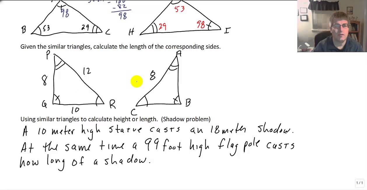 Similar Triangles - YouTube