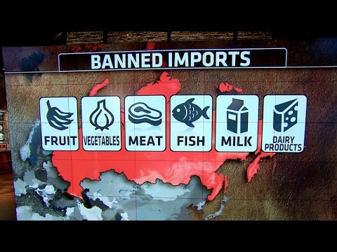 Russia Bans U.S. And E.U. Imports Over Western Sanctions - YouTube