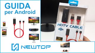 [Guida per Android] Come collegare cellulare alla TV HDMI HDTV HM05 NEWTOP per Samsung Huawei Xiaomi