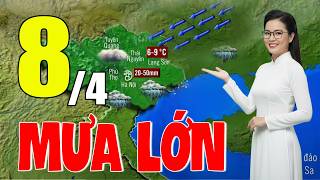 Dự Báo Thời Tiết Đêm Nay và Ngày Mai 8/4 | Thời Tiết Hôm Nay 3 Ngày Tới Mới Nhất|#thoitiet