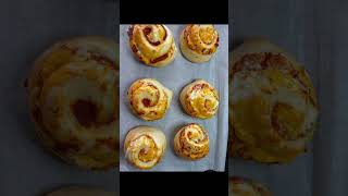 Back by popular demand-pizza buns. Let them rise for 30 minutes after you assemble them #pizzabuns