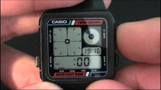 Casio AE-20W Module 588 Twin Graph watch review