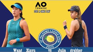Wang  Xinyu      vs   Julia  grabher    | 🏆 ⚽ Palermo Open    (19/07/2022) 🎮