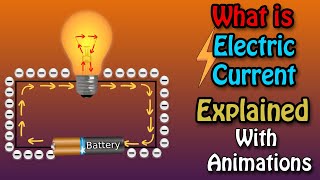 What is Electric Current | How Electricity Works | Explained with animations in
