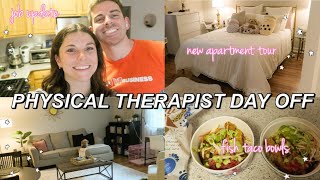 Physical Therapist Day Off VLOG | new apartment tour, job update